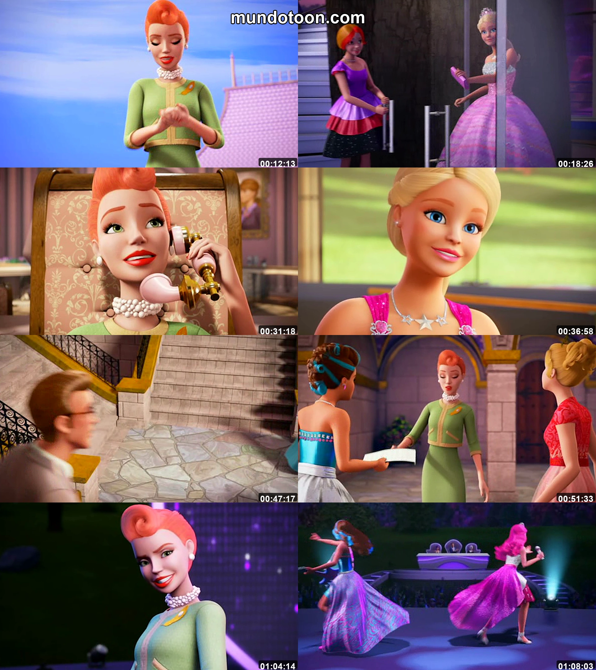 Captura 1 de Barbie: Escuela de Princesas - Audio Español Latino 1080p Completa