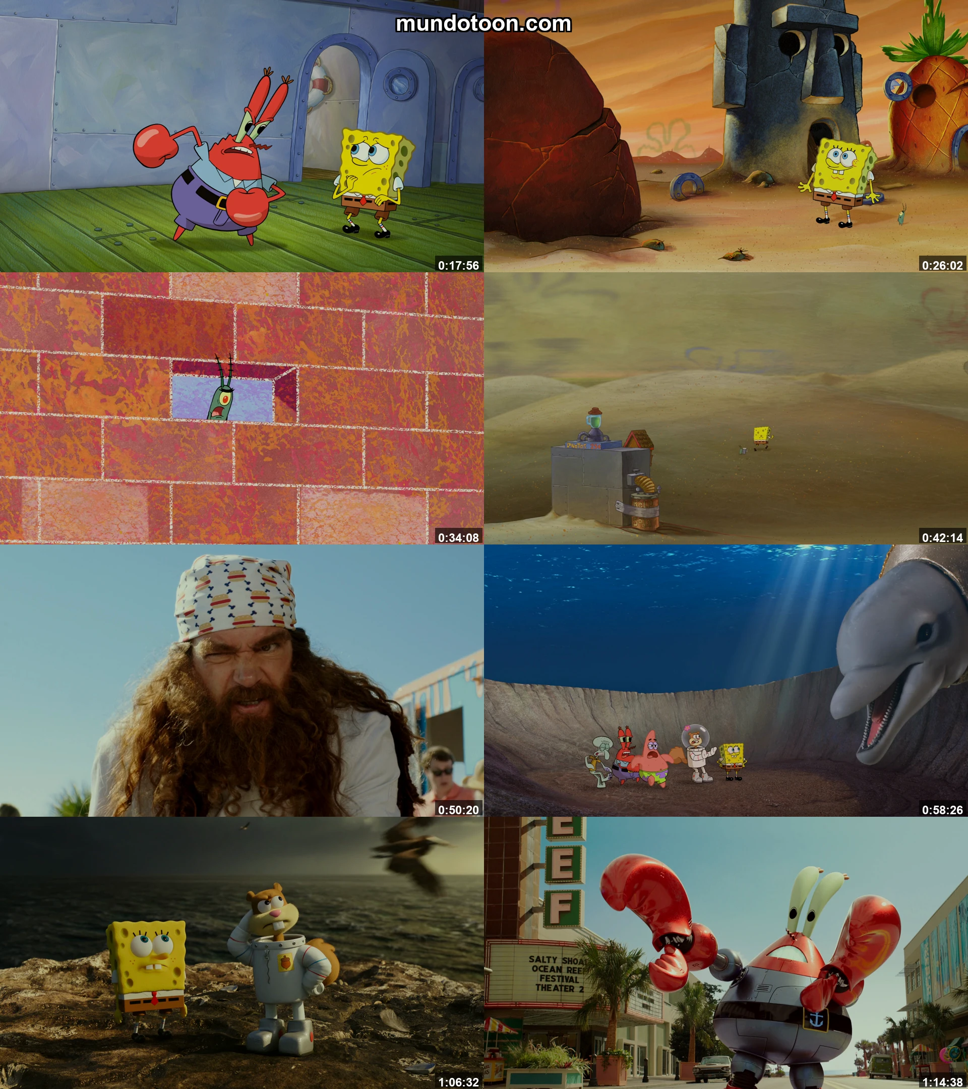 Captura 1 de Bob Esponja: Un Héroe Fuera del Agua - Audio Español Latino 1080p Completa