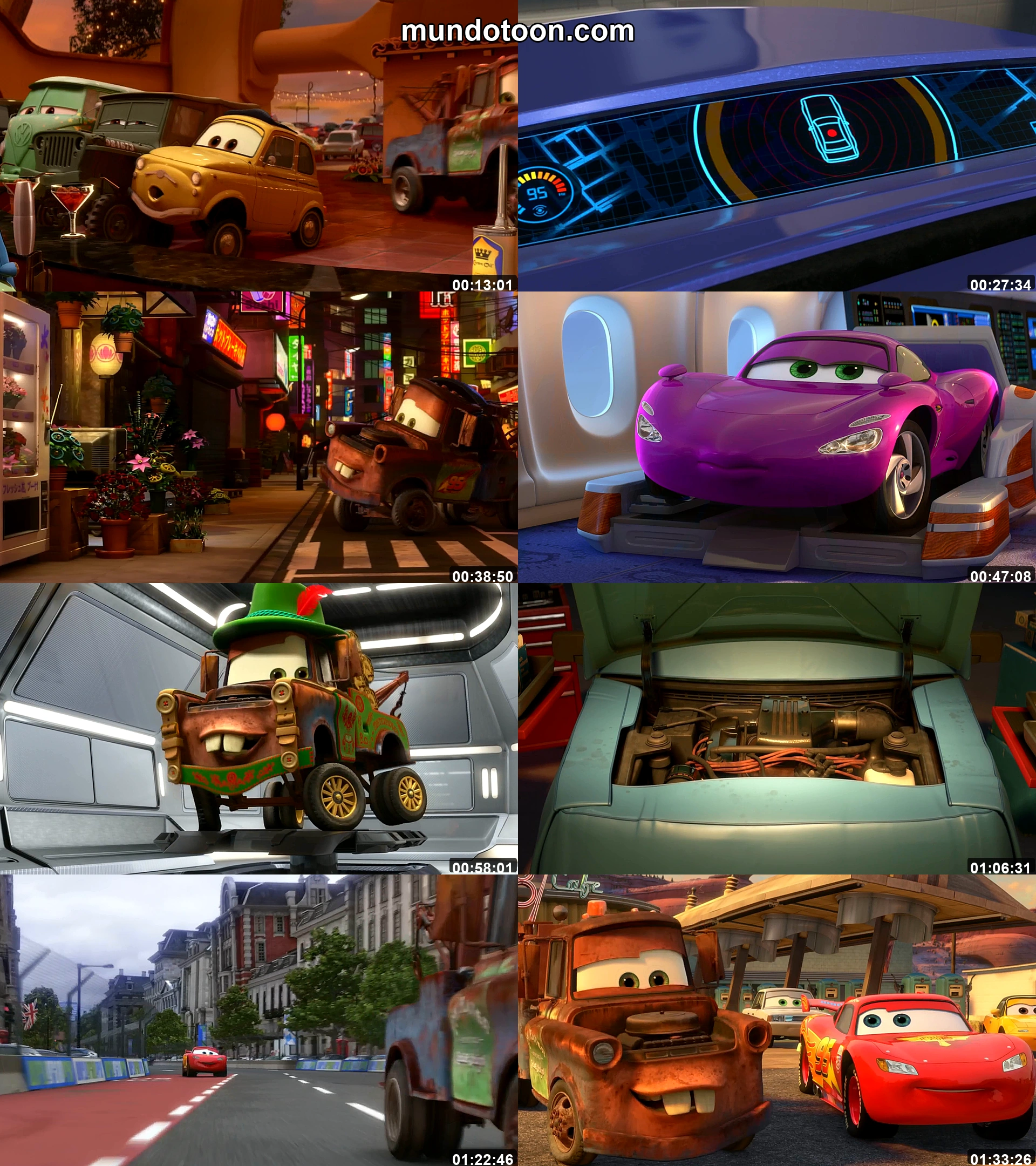 Captura 1 de Cars 2: Una aventura de espías - Audio Español Latino 1080p Completa