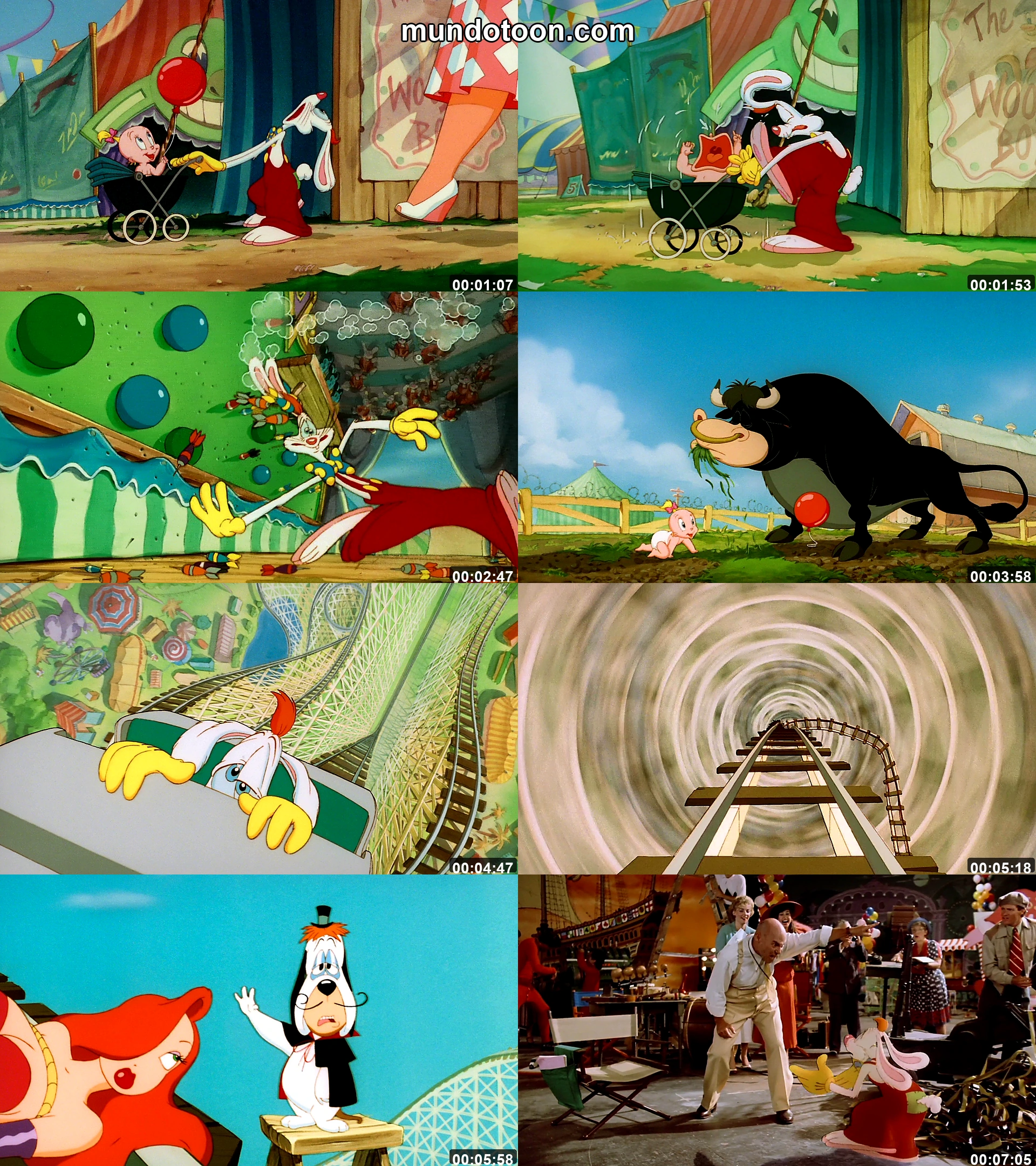 Captura 1 de Who Framed Roger Rabbit: Roller Coaster Rabbit - Audio Español Latino 1080p Completa