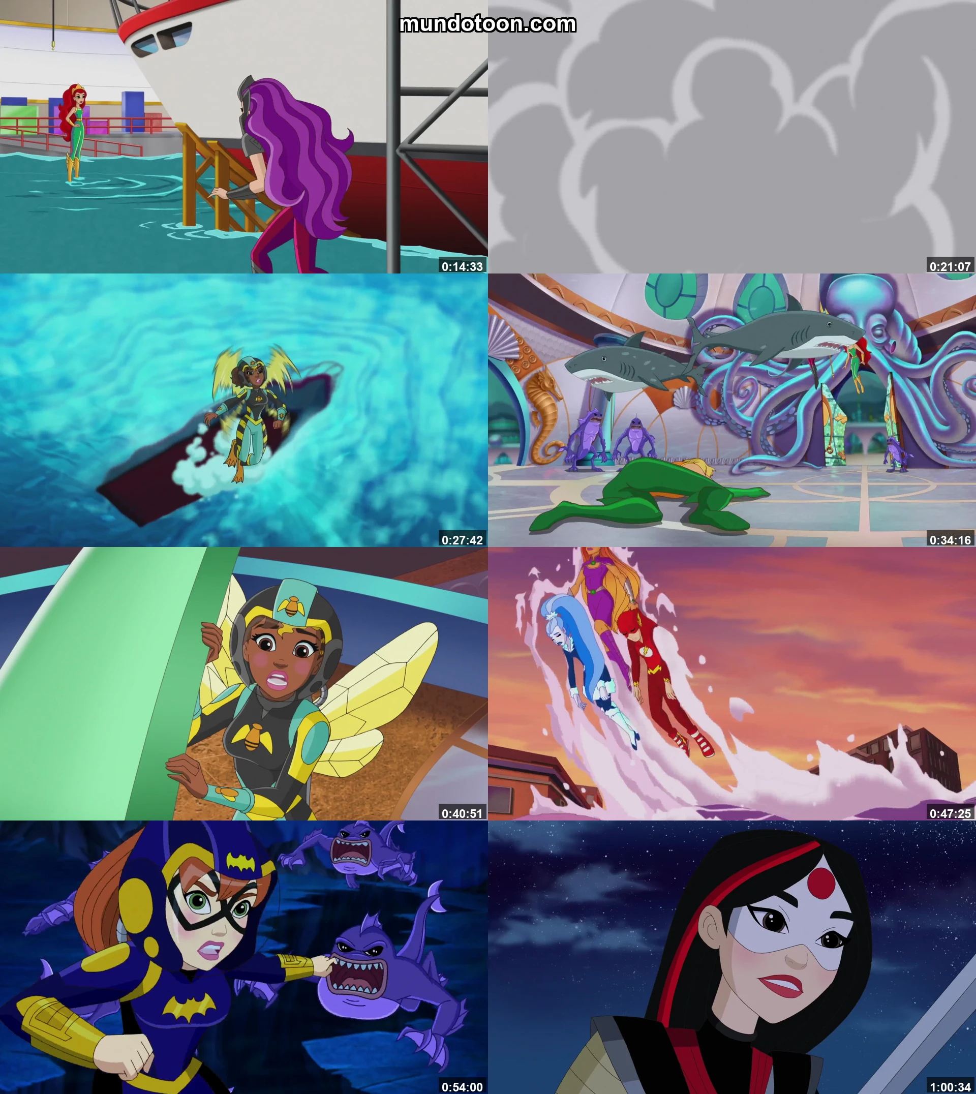 Captura 1 de DC Super Hero Girls: Leyendas de la Atlántida - Audio Español Latino 1080p Completa