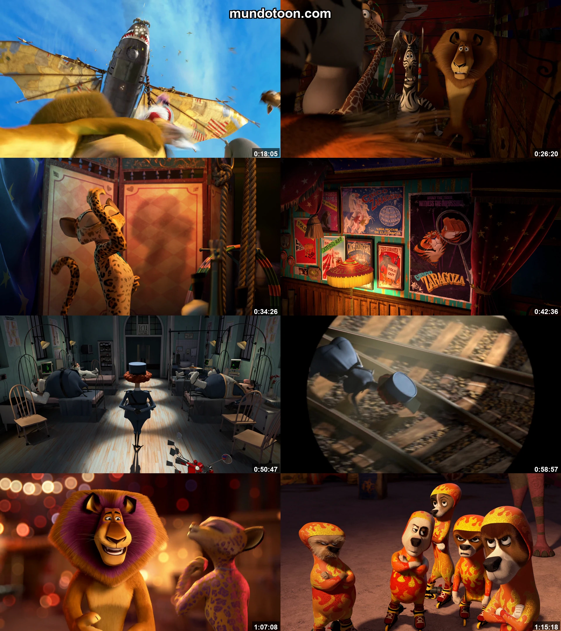 Captura 1 de Madagascar 3: Los Fugitivos - Audio Español Latino 1080p Completa