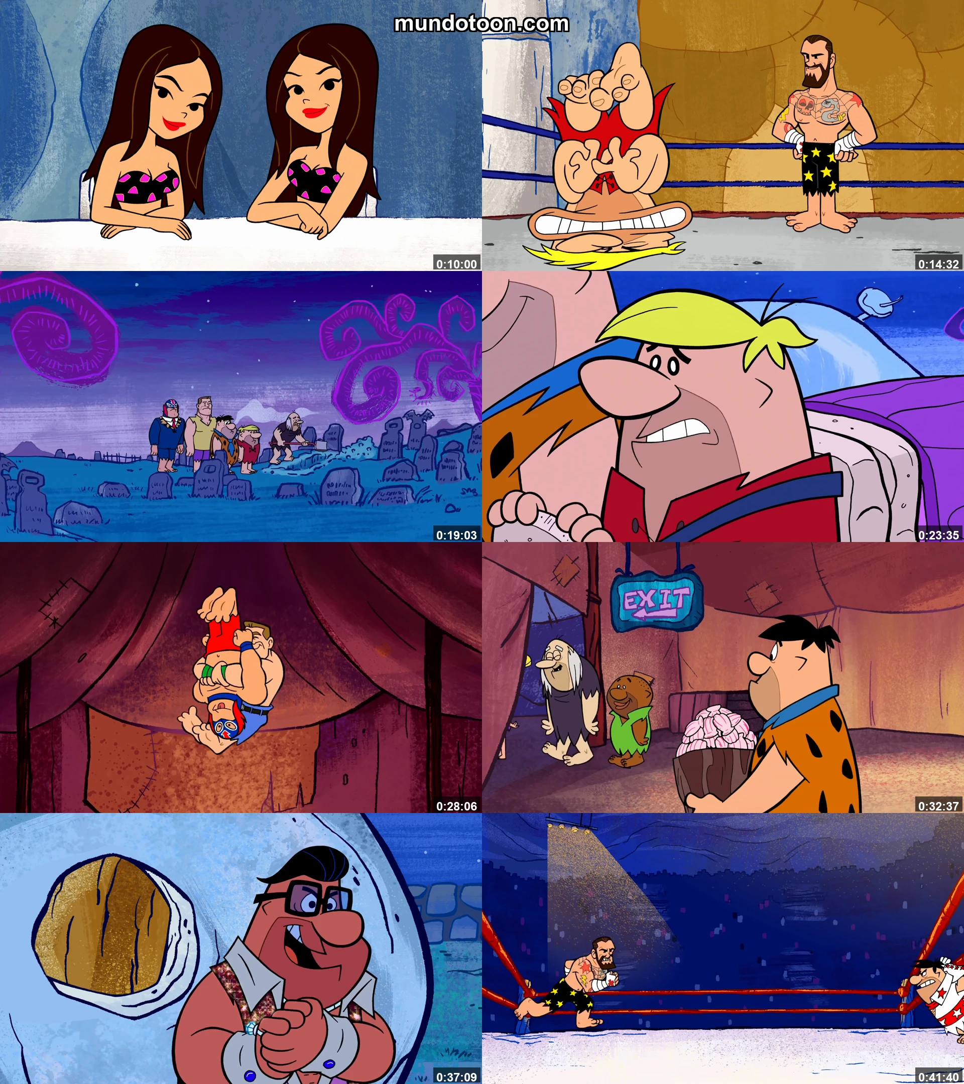 Captura 1 de Los Picapiedra y WWE: ¡Stone Age SmackDown! - Audio Español Latino 1080p Completa