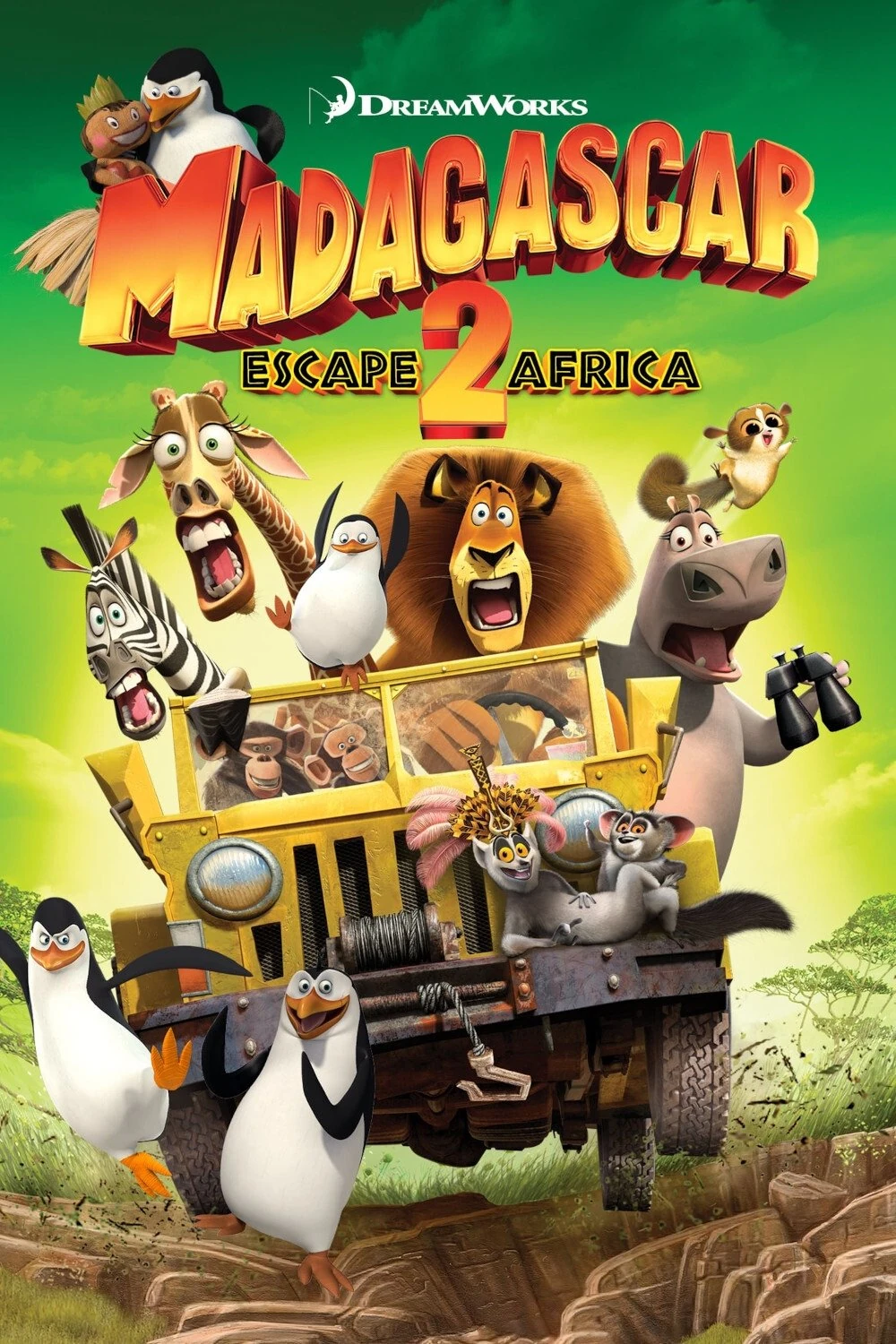 Madagascar 2: Escape a África (2008) Película [1080p Dual] Latino/Ing [2026]