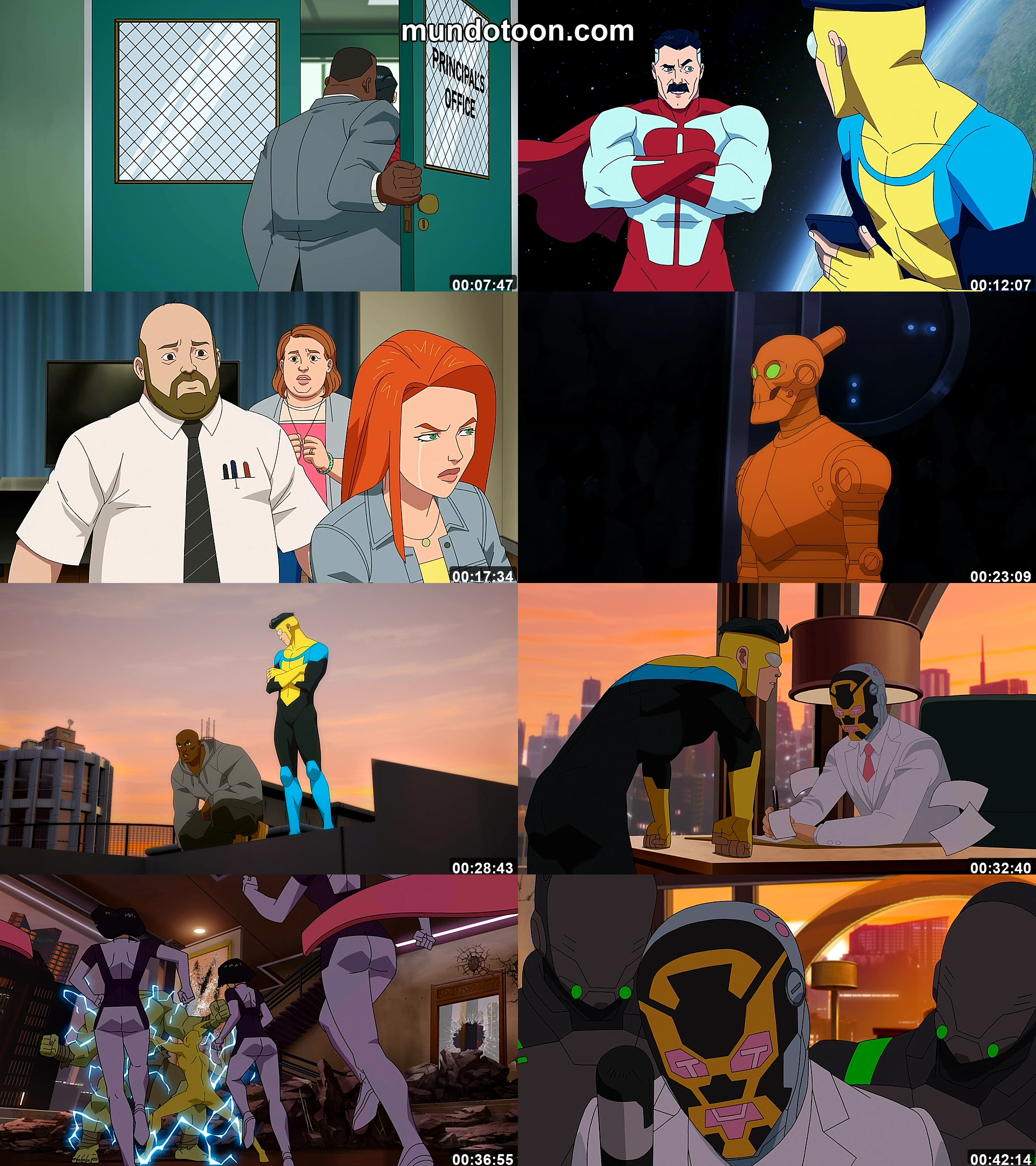 Collage de capturas de pantalla de INVENCIBLE
