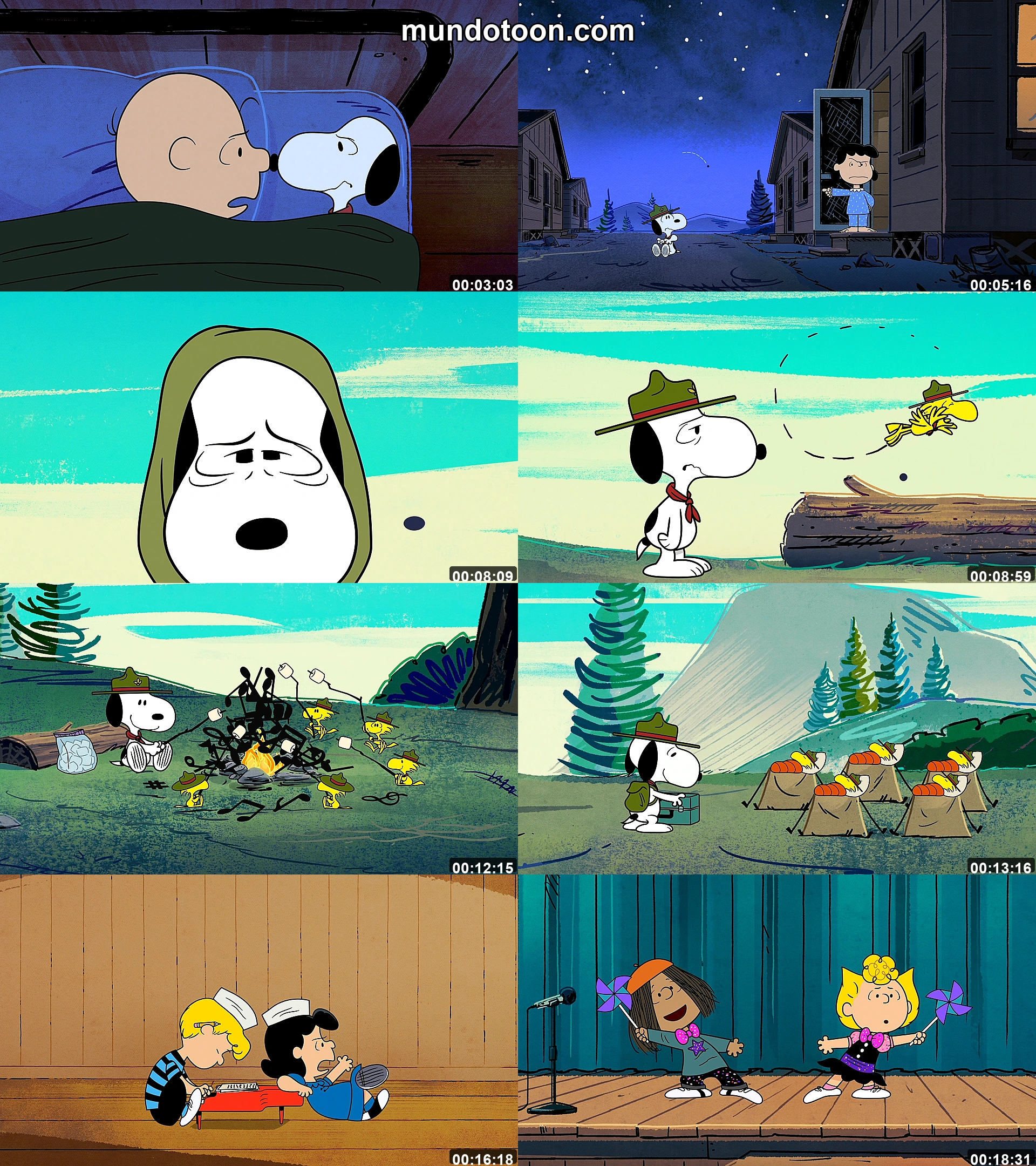 Captura 1 de Snoopy en el campamento de verano - Audio Español Latino 1080p Completa