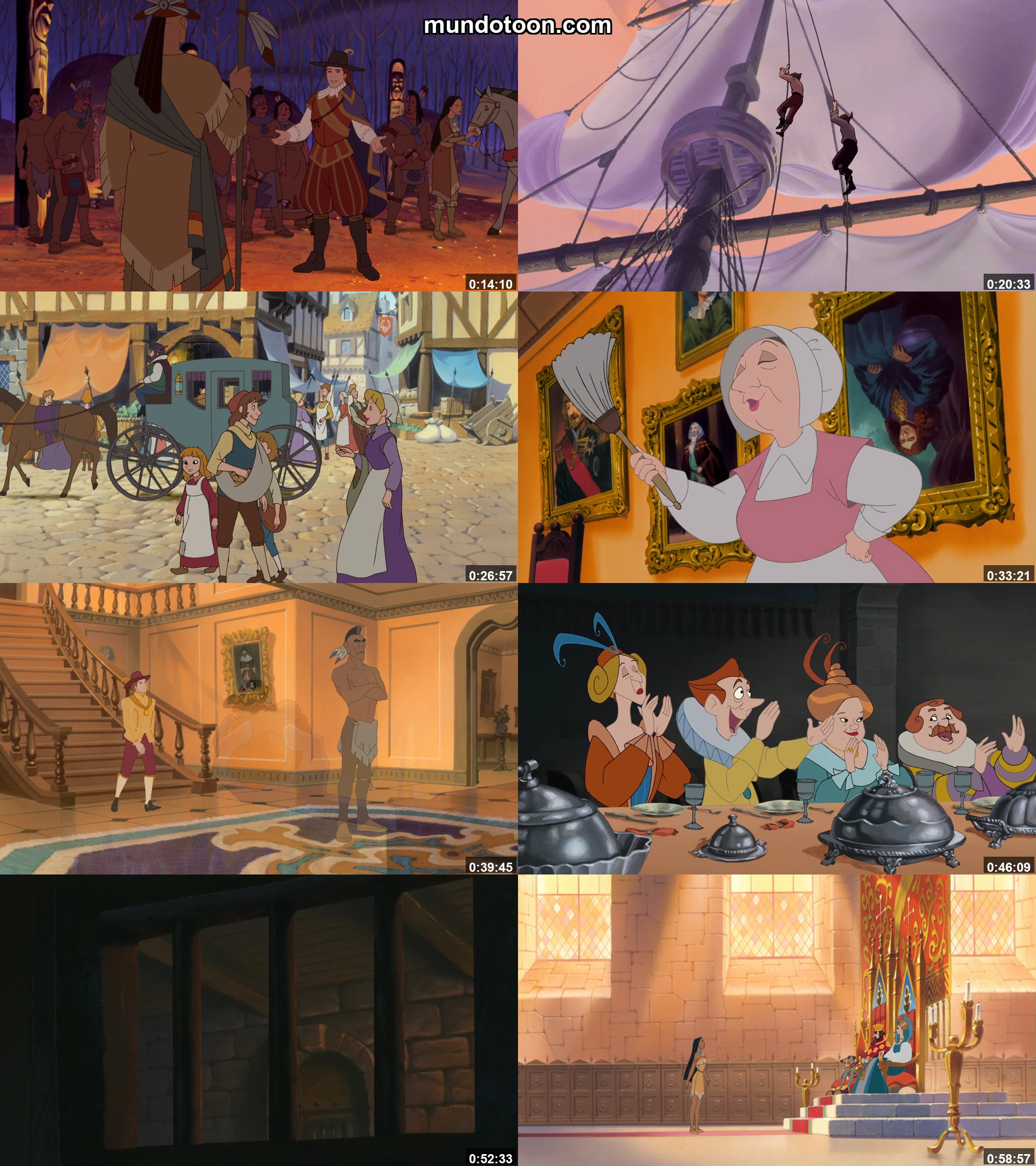 Captura 1 de Pocahontas II: Viaje a un Nuevo Mundo - Audio Español Latino 1080p Completa