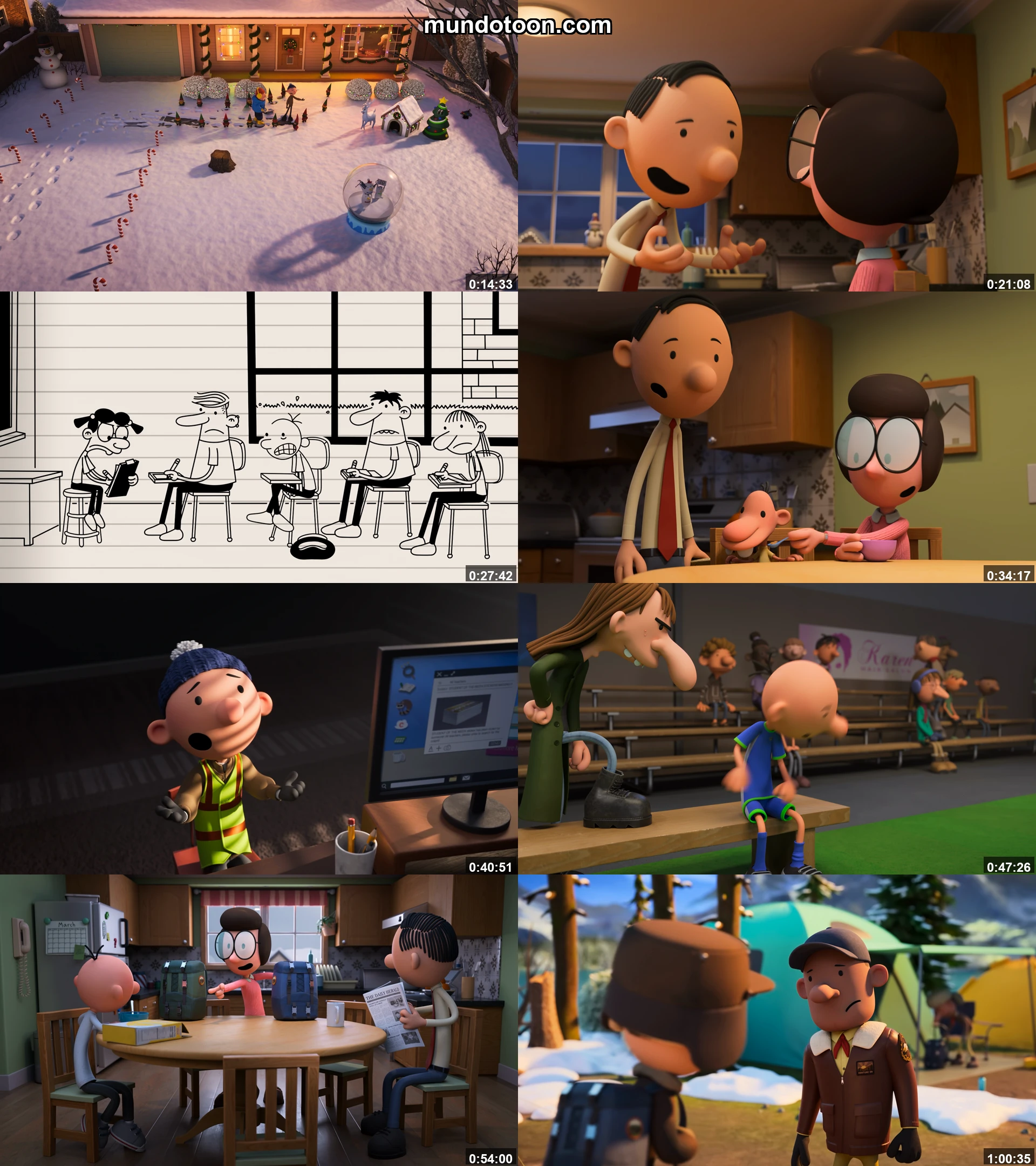 Captura 1 de Diario de un Wimpy Kid: La gota que colmó el vaso - Audio Español Latino 1080p Completa