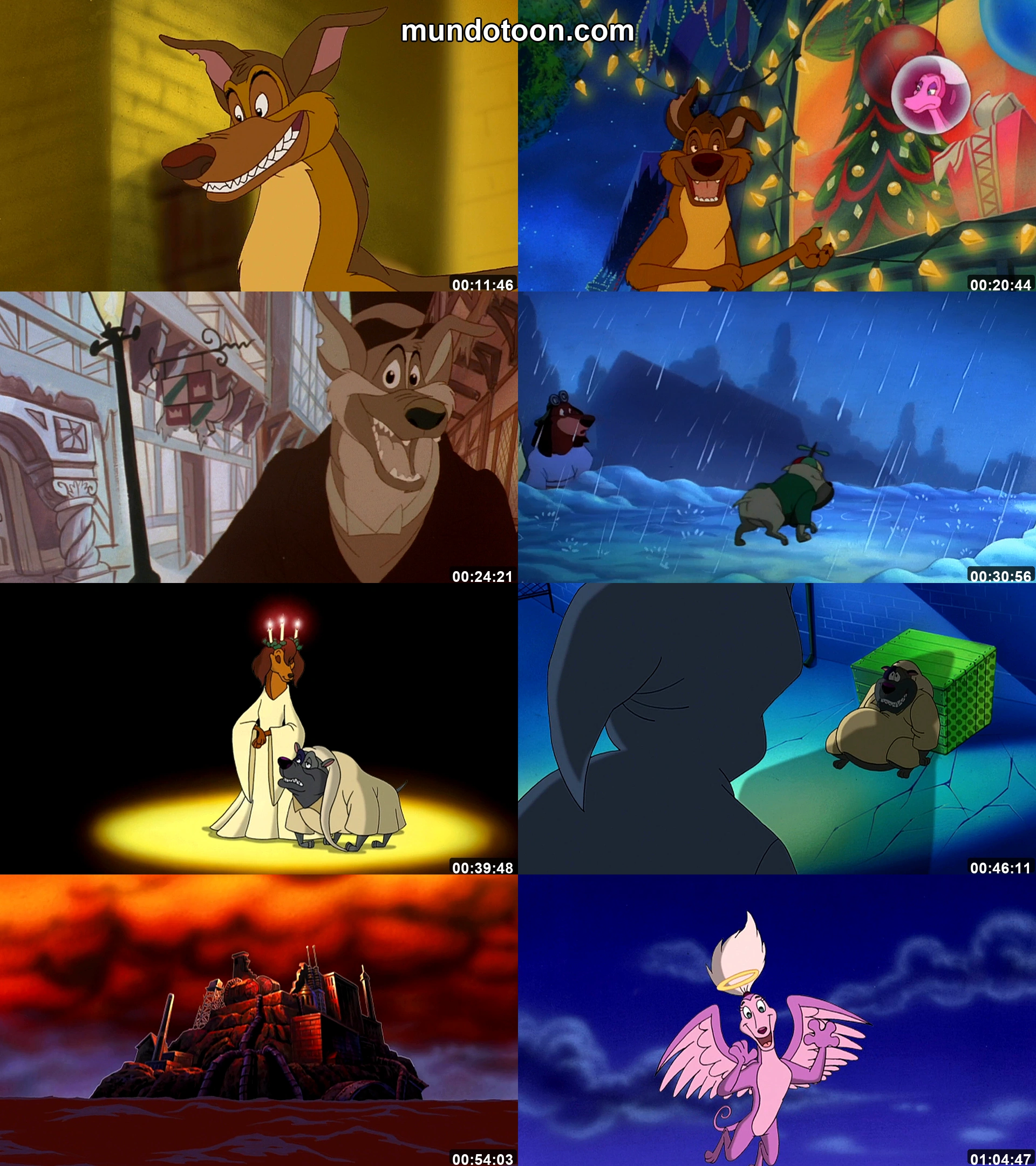 Captura 1 de Todos los perros van al cielo: Un cuento de Navidad - Audio Español Latino 1080p Completa
