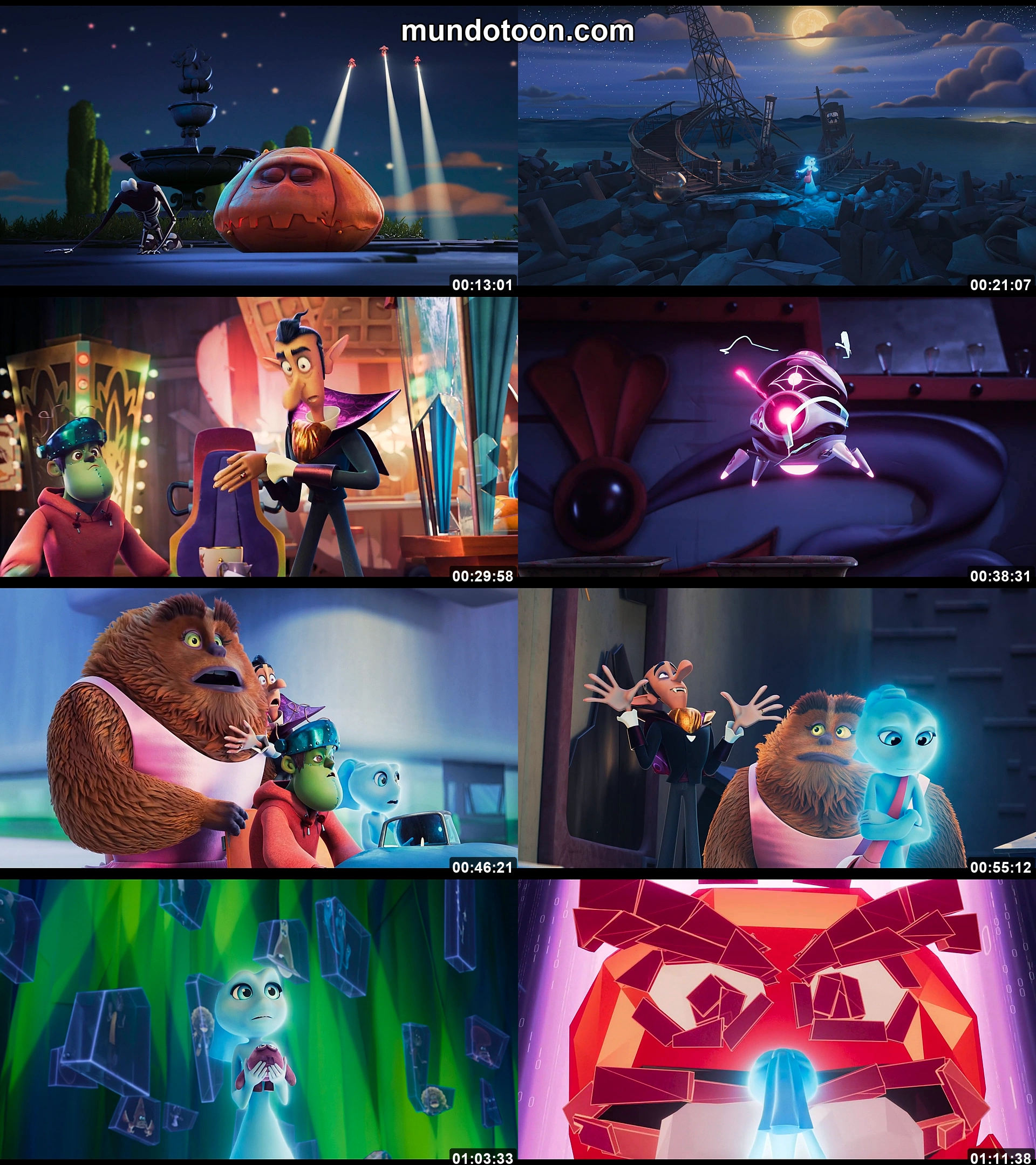 Collage de capturas de pantalla de Elli: Un cuento de monstruos