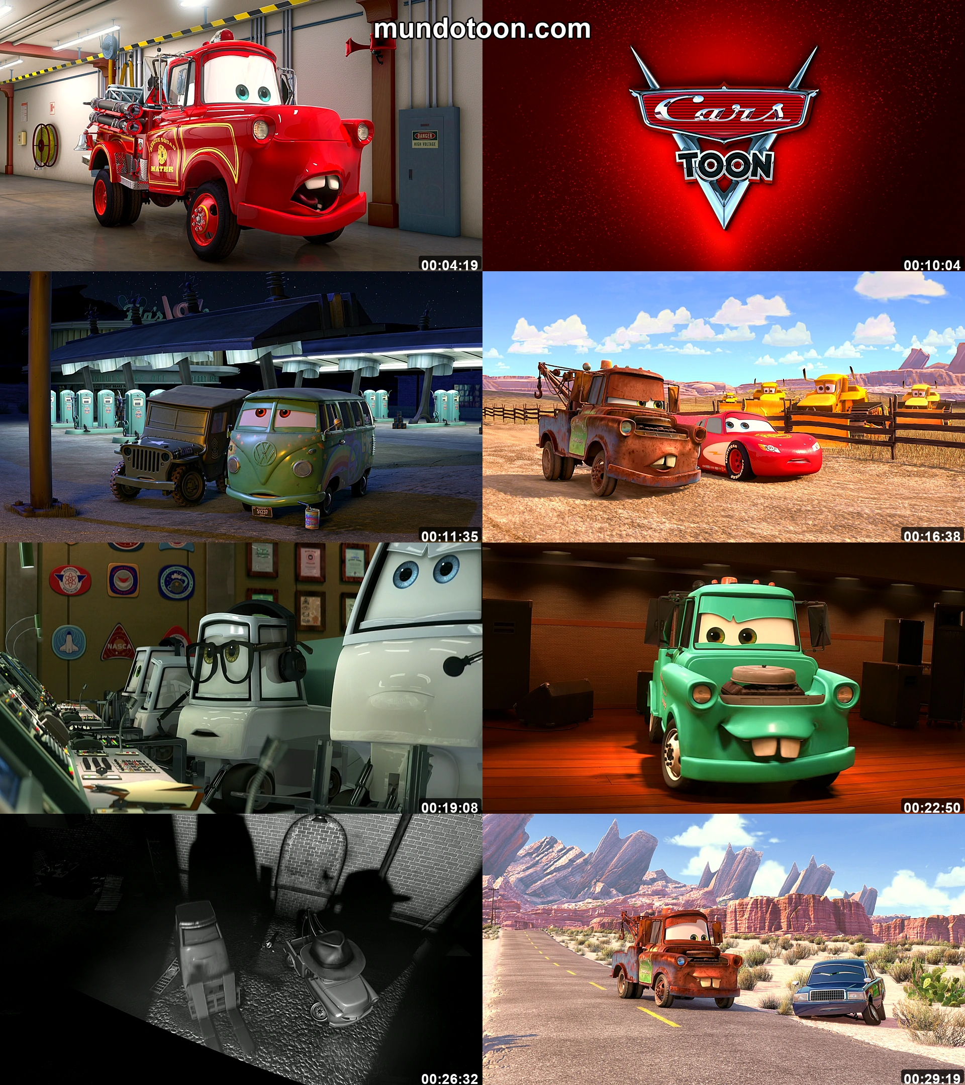Captura 1 de Cars Toons: Las locuras de Mate - Audio Español Latino 1080p Completa