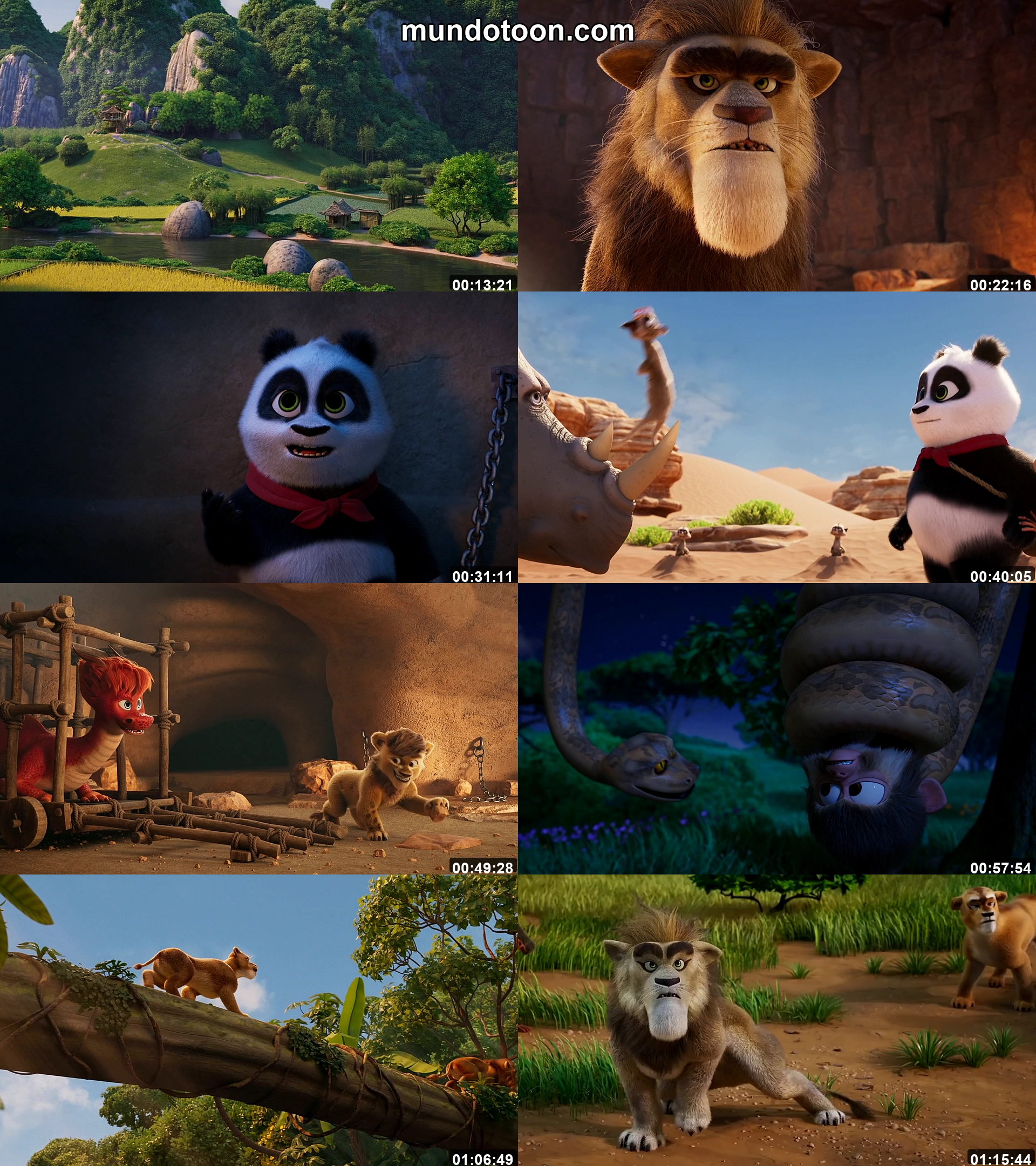 Captura 1 de Un panda en África - Audio Español Latino 1080p Completa
