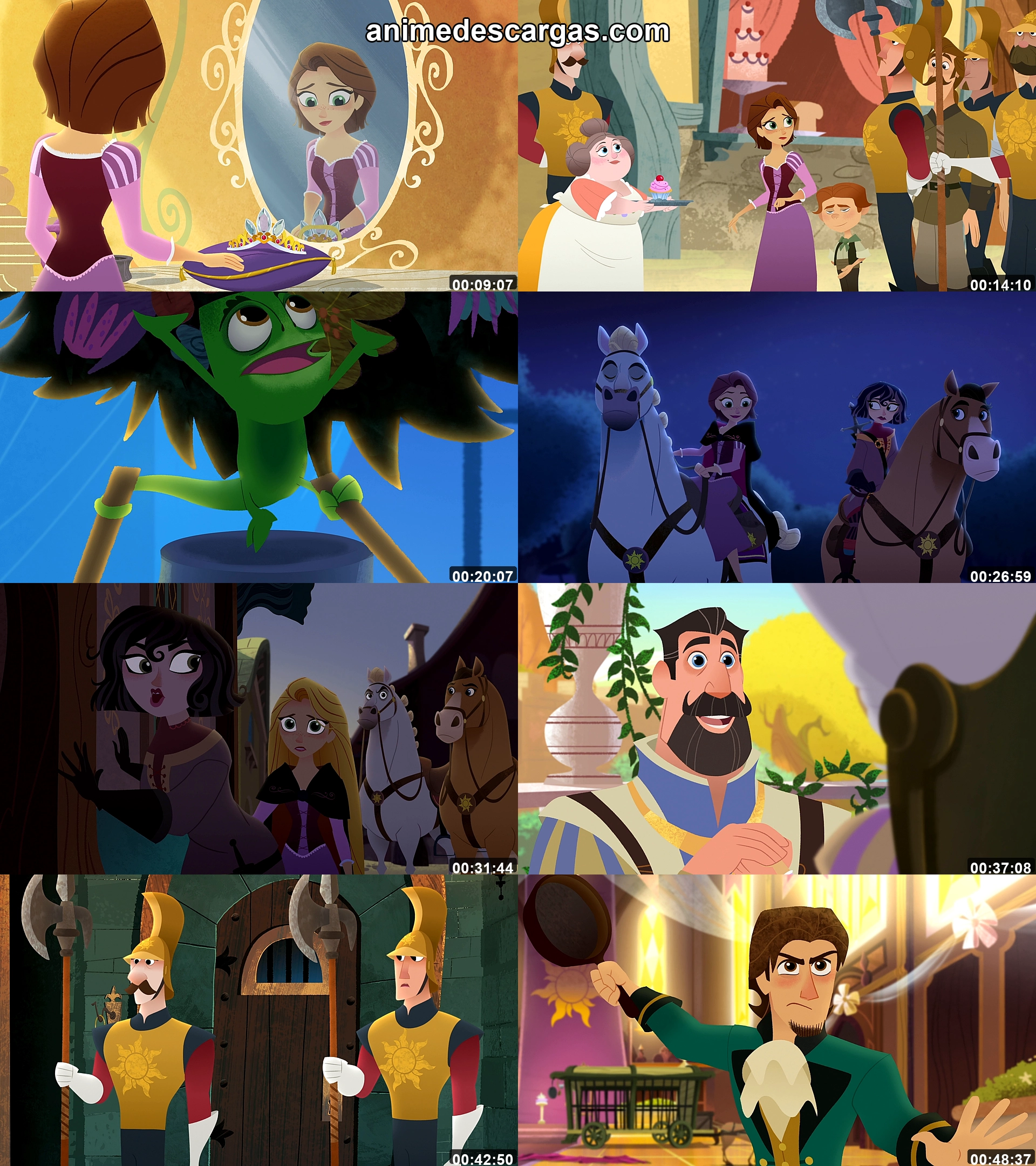 Collage de capturas de pantalla de Enredados otra vez