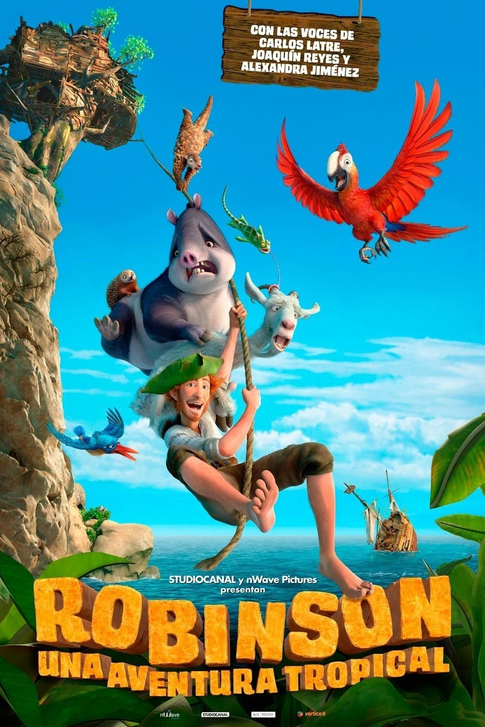 Robinson Crusoe: Una Aventura Tropical (2016) Película [1080p Dual] Latino/Ing [2026]