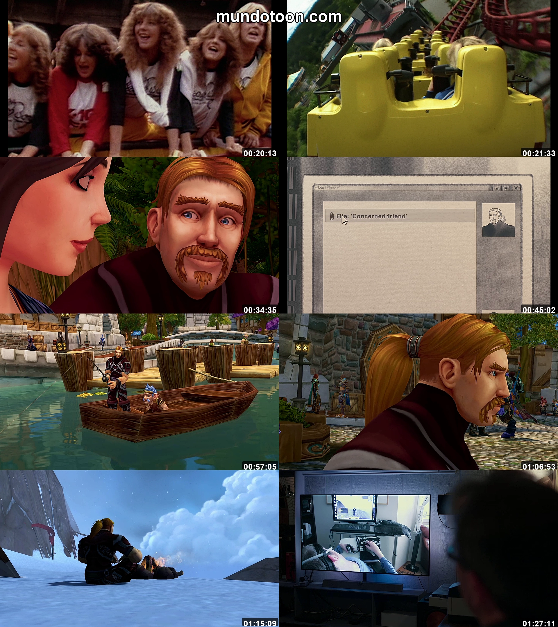 Collage de capturas de pantalla de La singular vida de Ibelin