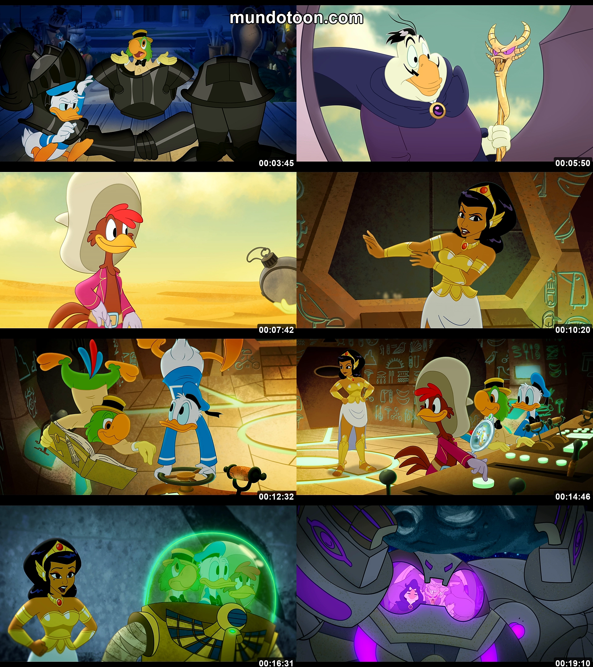 Collage de capturas de pantalla de Legend of the Three Caballeros