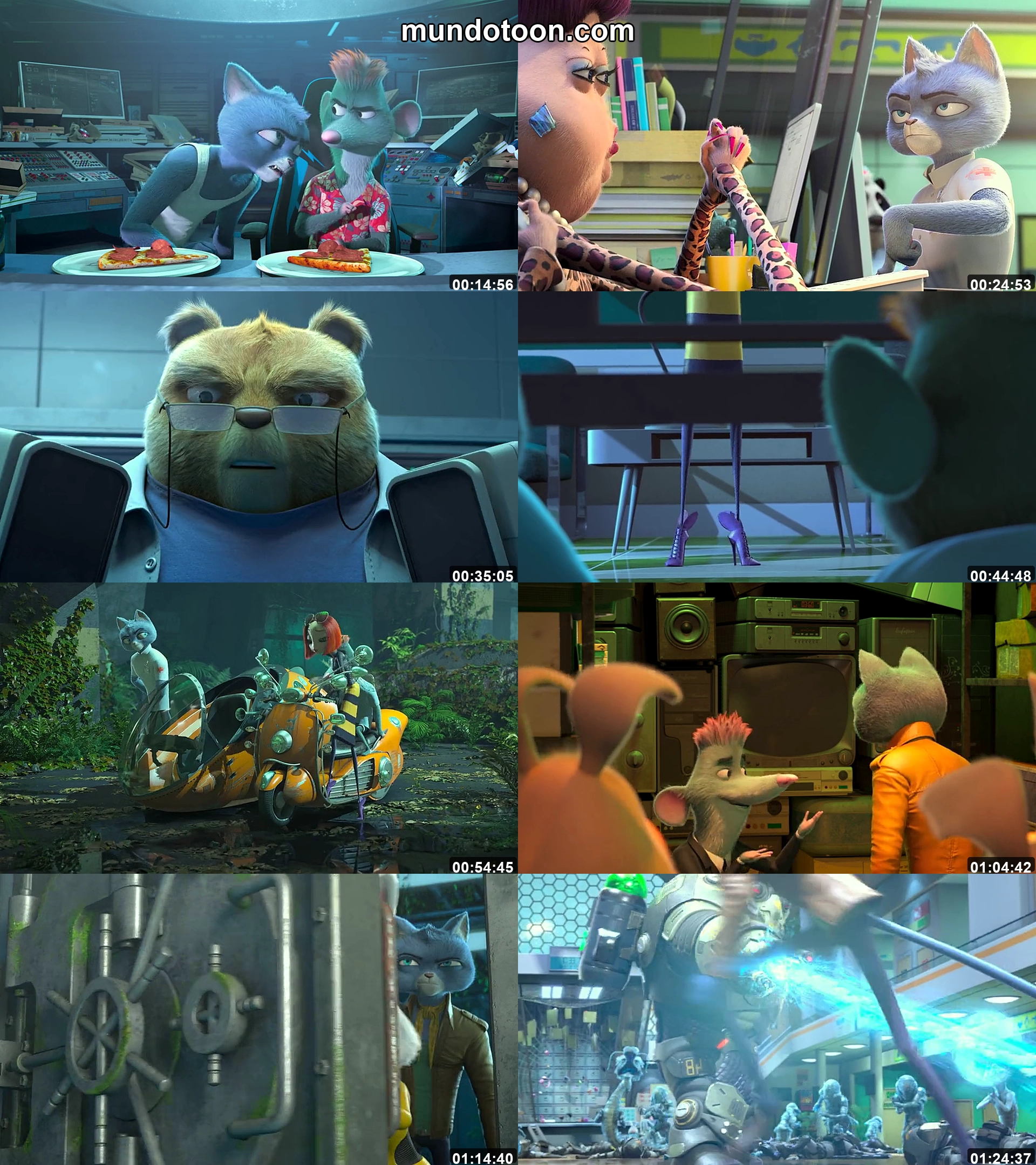 Collage de capturas de pantalla de Espias en manada