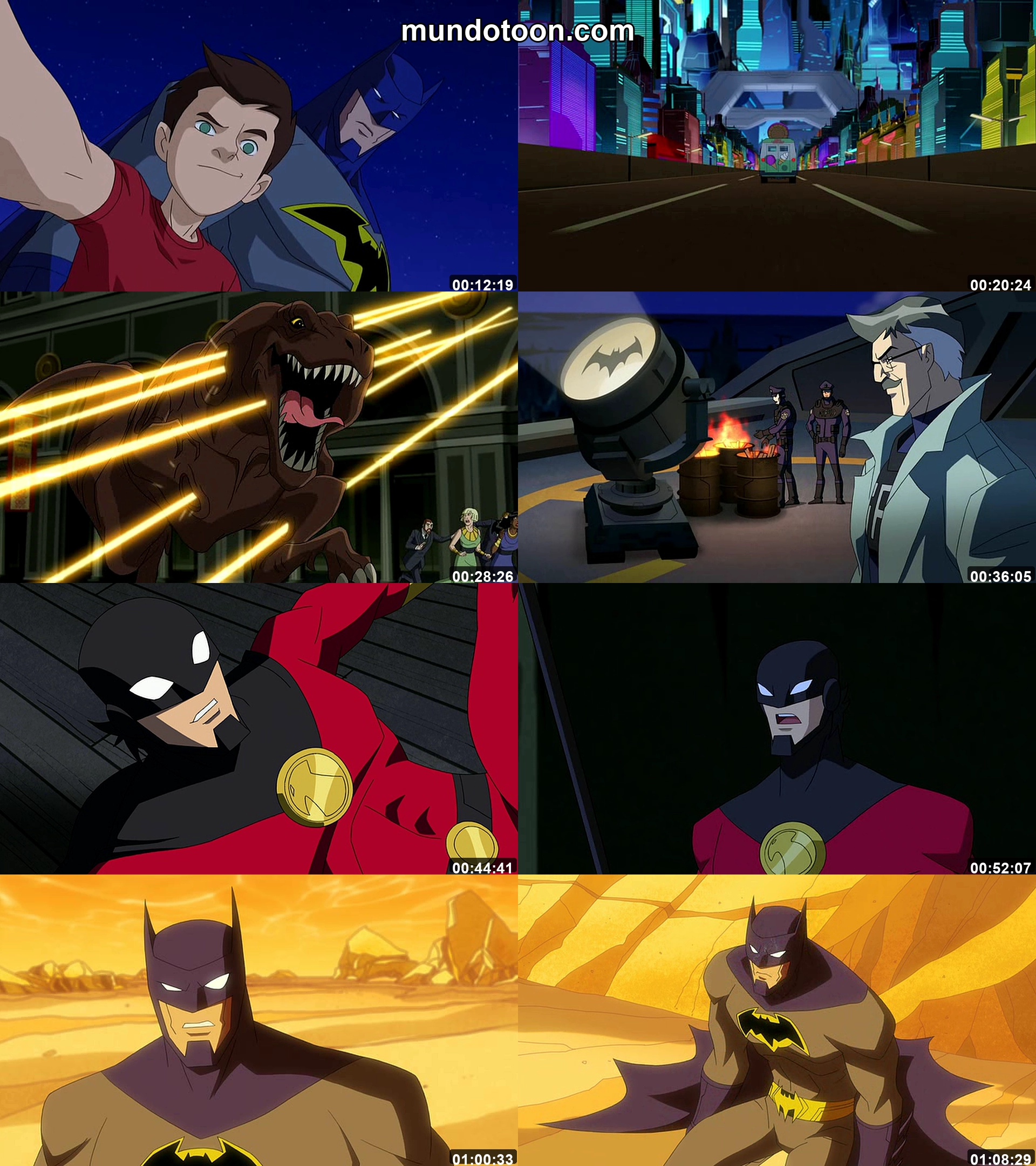 Collage de capturas de pantalla de Batman Ilimitado: Caos de Monstruos