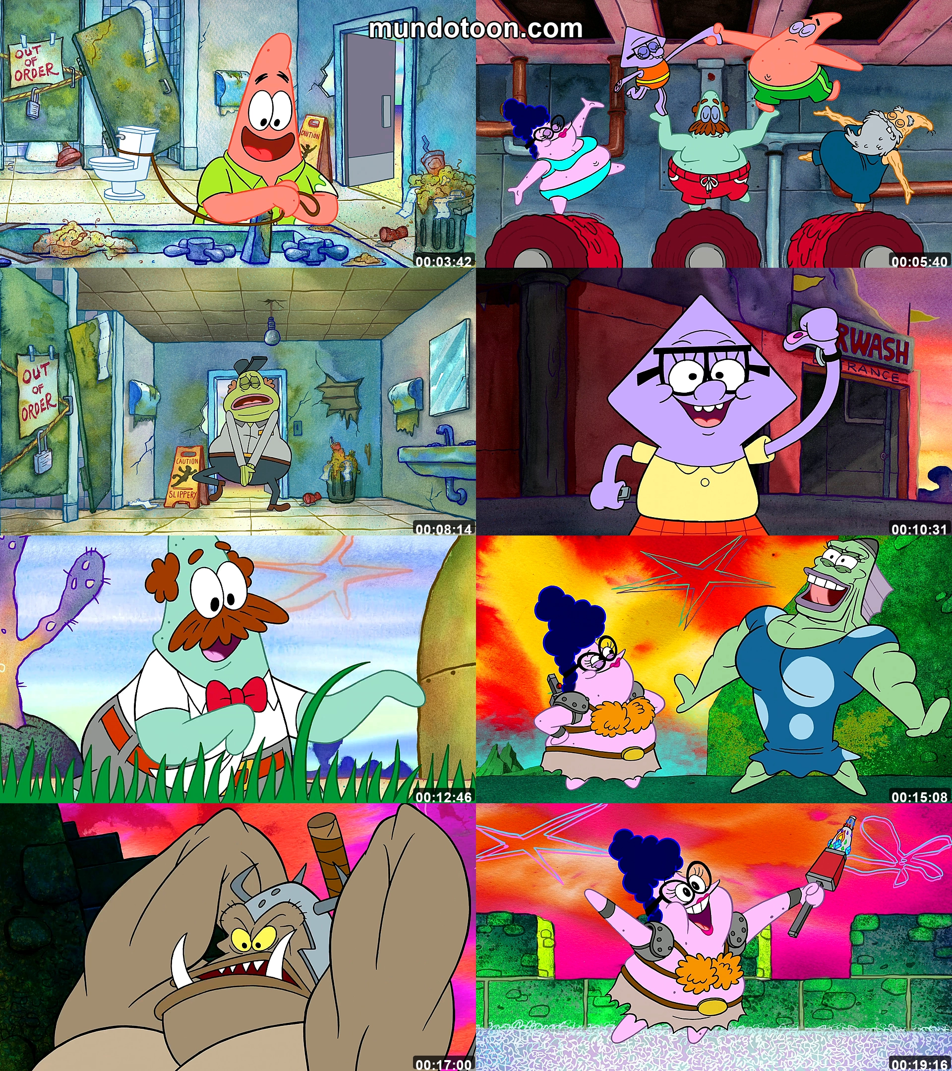 Collage de capturas de pantalla de El Show de Patricio Estrella