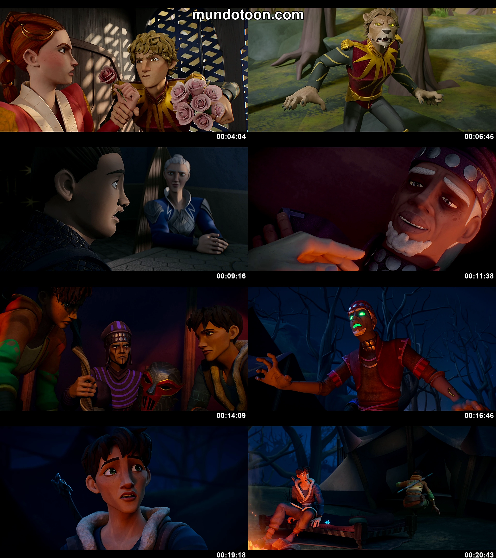 Collage de capturas de pantalla de Rey lobo
