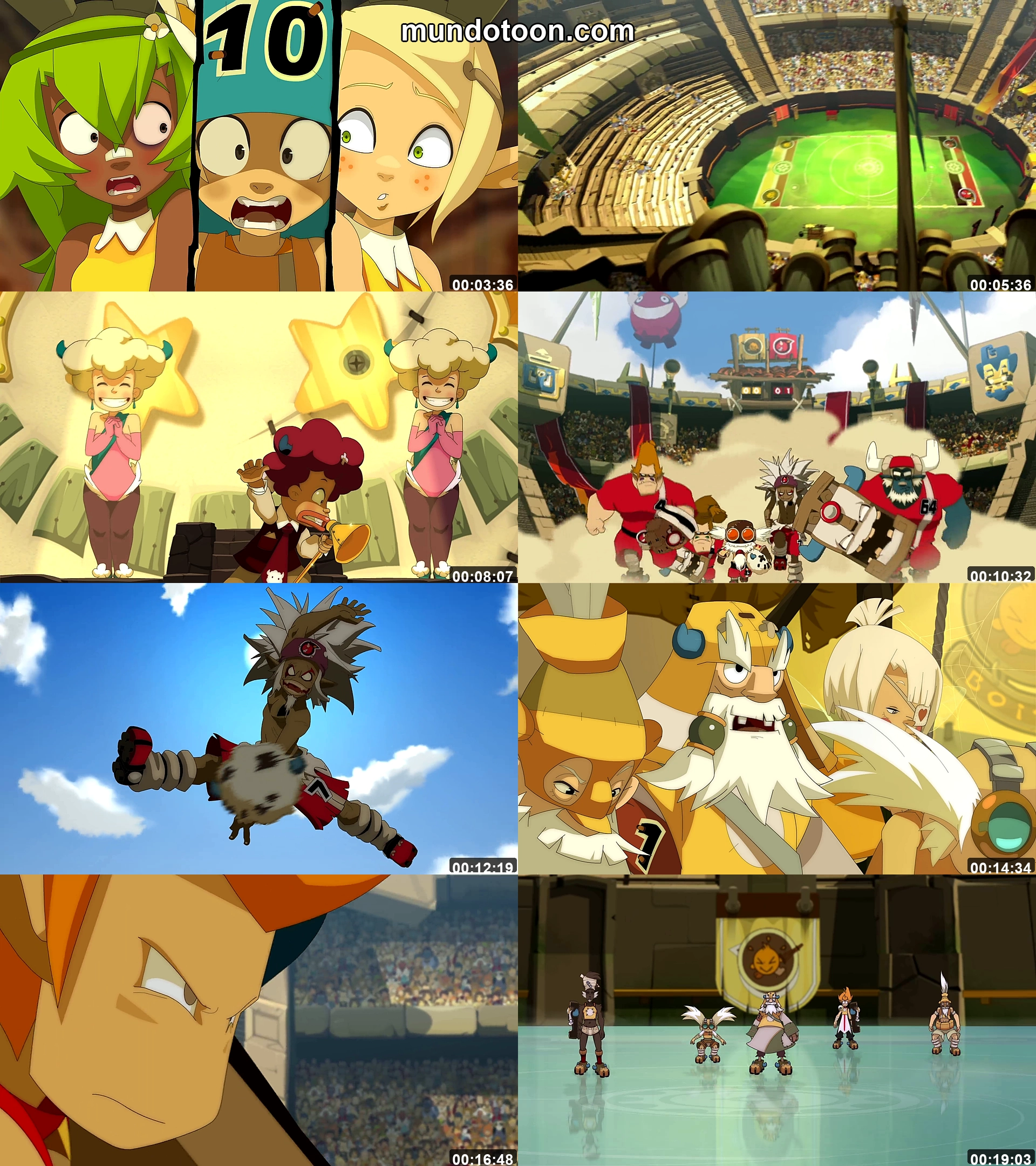 Collage de capturas de pantalla de Wakfu